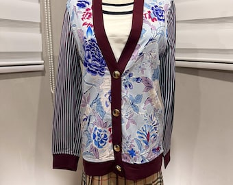 Cardigã feminino de luxo ETRO ITALY tamanho P 3142