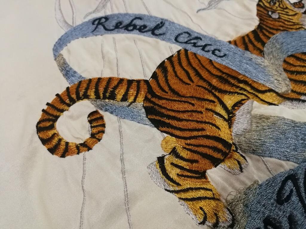 Vintage Nicole Club Sukajan Reversible Jacket Tigers Vs Eagles S