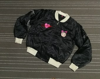 Vintage Conny embroidery bomber jacket unisex M