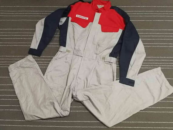 Vintage Daihatsu Motorsports Racing Technician Coveralls L W33 L27