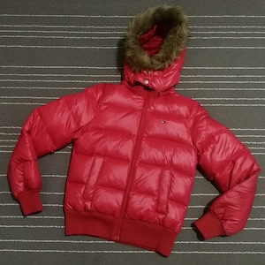 Tommy Hilfiger girl puffer hoodie XS 9076