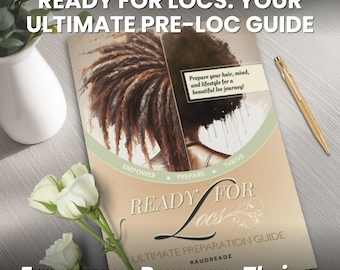 Ready For Locs Guide, Printable Loc Journey Checklist, New Loc Starter Kit for Healthy Hair, Digital Hair Care Planner, Natural Hair Prep