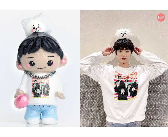 BTS Jin rj Plushie Headband Figurine PTD on Stage 