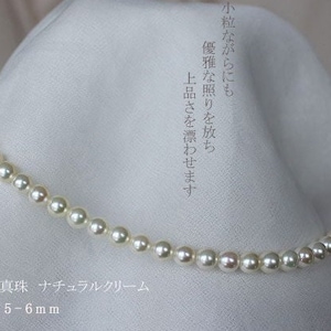 Akoya Pearl Necklace: Natural Cream Pearl Jewellery (5-6mm)