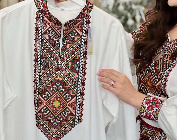 Ukrainian Vyshyvanka | Men's Embroidered Shirt | Вишиванка | Ukraine Vintage Sorochka Gift for Him | Handmade Ukrainian Clothing (11)