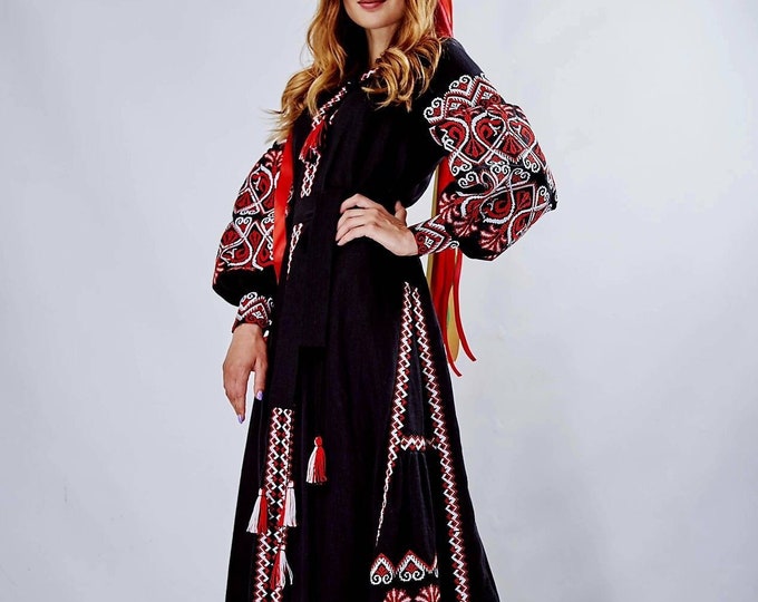 Unique vyshyvanka New vyshyvanka dress Vyshyvanka in USA VYSHYVANKA Dress with embroidery Designer dress Vyshyvanka dress