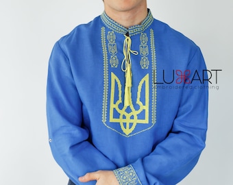 Ukrainian Vyshyvanka | Men's Embroidered Shirt | Вишиванка | Ukraine Vintage Sorochka Gift for Him | Handmade Ukrainian Clothing (71)
