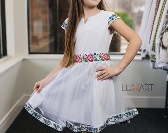 Ukrainian vyshyvanka for girl Ukrainian dress in USA Ukrainian dress for baby girl Vyshyvanka2020 Vyshyvanka dress Dresses with embroidery