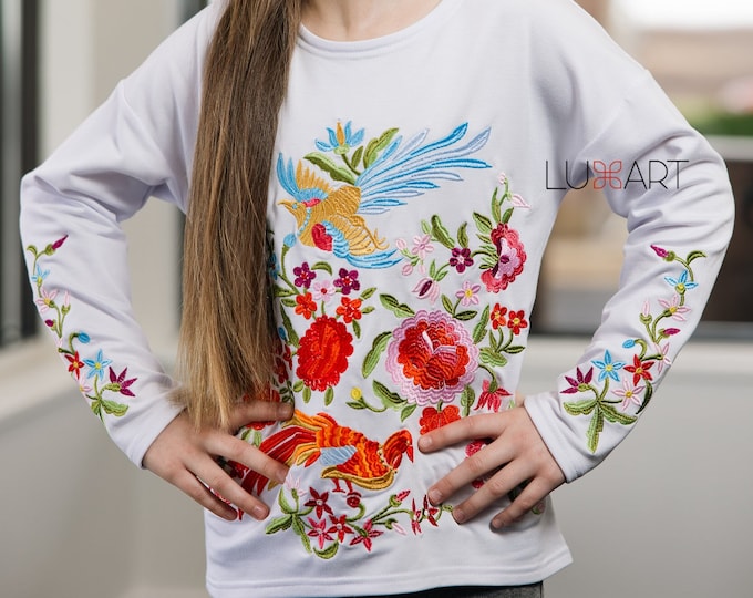 Embroidered Vyshyvanka Blouse for Girls | Ukrainian Embroidery Shirt | Traditional Ukrainian Style in Stock in USA | Вишиванка у США (16)