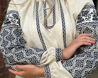 Ukrainian Embroidered Blouse for Women | Ethno Vintage Women's Vyshyvanka Shirt | Sorochka Vyshyta | Vyshyvanka Gift USA | Вишиванка (144)