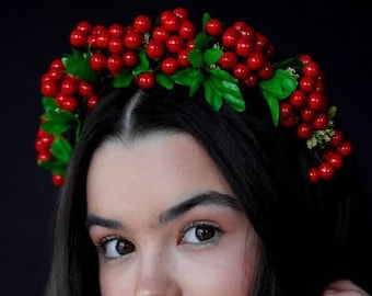 Handmade Ukrainian Flower Crown | Vinok | Вінок | Floral Wreath Headband | Hair Accessory Gift for Her or Girl | Boho Festival Style (43)