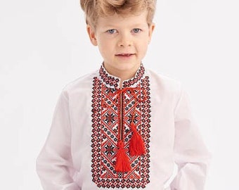 Embroidered Vyshyvanka Shirt for Boys | Ukrainian Embroidery Shirt | Traditional Ukrainian Style Gift in Stock in USA | Вишиванка у США (38)