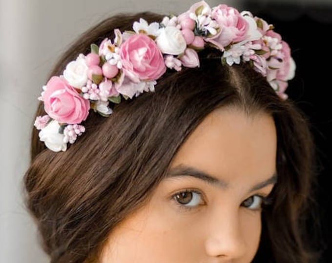 Handmade Ukrainian Flower Crown | Vinok | Вінок | Floral Wreath Headband | Hair Accessory Gift for Her or Girl | Boho Festival Style (5)