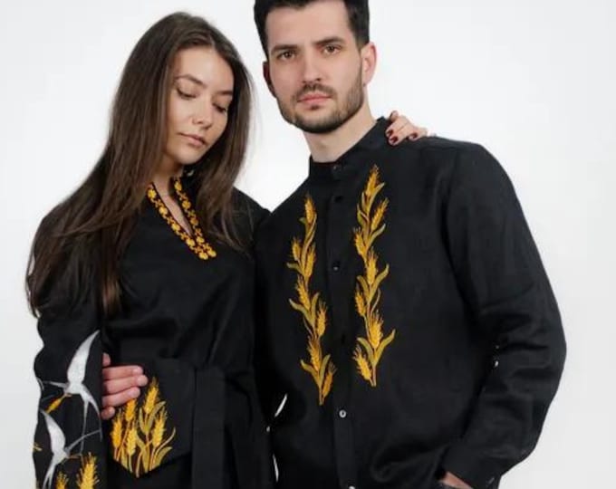 Ukrainian Vyshyvanka | Men's Embroidered Shirt | Вишиванка | Ukraine Vintage Sorochka Gift for Him | Handmade Ukrainian Clothing