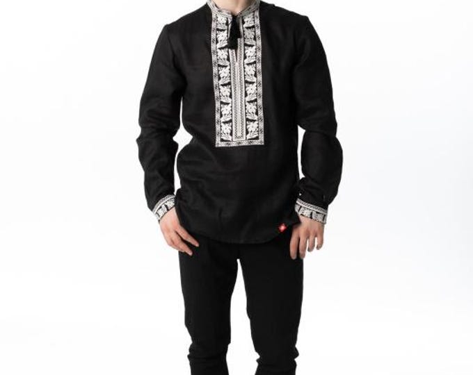 Ukrainian Vyshyvanka | Men's Embroidered Shirt | Вишиванка | Ukraine Vintage Sorochka Gift for Him | Handmade Ukrainian Clothing