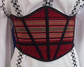Corset | Embroidered Ukrainian Corsets in USA | Gift for Her | Handmade Present for Women | Вишитий Корсет | Ukraine Vyshyvanka (3)