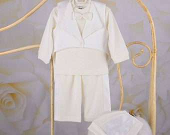 White Baptism Outfit Baby Boy Baptism Outfit Christening Outfit Dedication Outfit Baptism Outfit