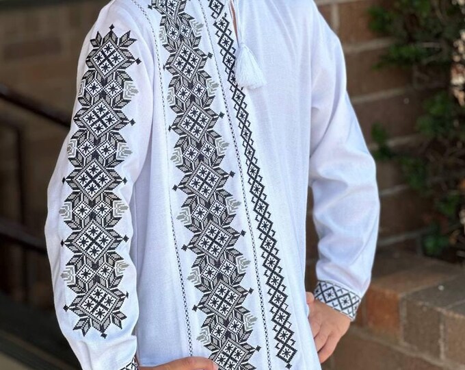 Embroidered Vyshyvanka Shirt for Boys | Ukrainian Embroidery Shirt | Traditional Ukrainian Style Gift in Stock in USA | Вишиванка у США (49)