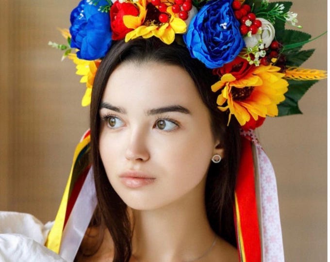 Handmade Ukrainian Flower Crown | Vinok Floral Headband