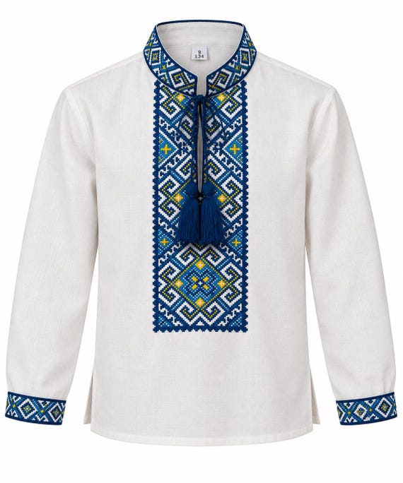 Boys' Embroidered Vyshyvanka Shirt | Traditional Ukrainian Style