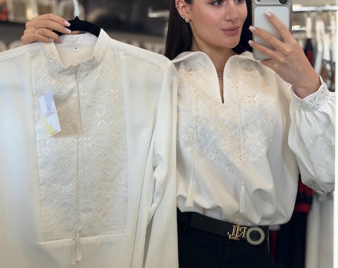 Ukrainian Vyshyvanka | Men's Embroidered Shirt | Вишиванка | Ukraine Vintage Sorochka Gift for Him | Handmade Ukrainian Clothing