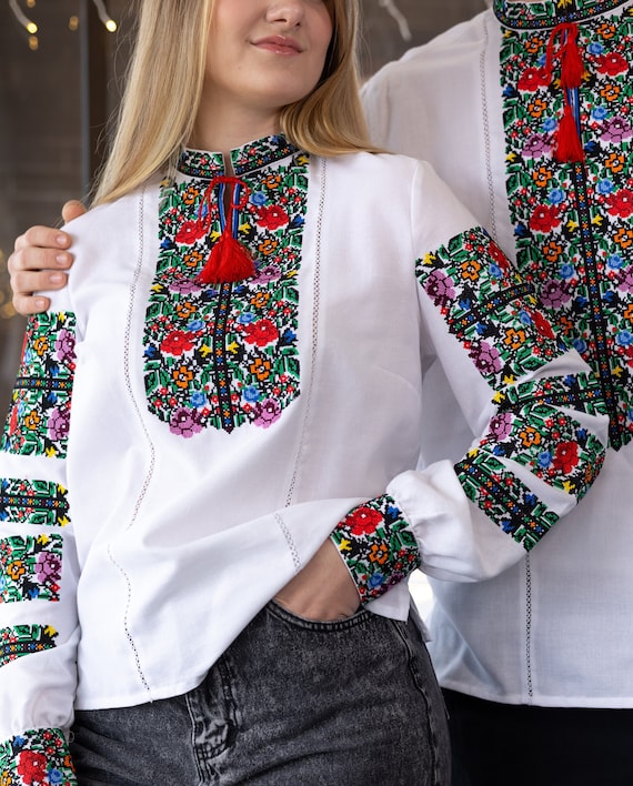 Vyshyvanka Ukraine Blouse Ukrainian Vyshyvanka Embrodered Shirt Ethno Blouse for Women Sorochka Vyshyta 2024 Vyshyvanka in USA