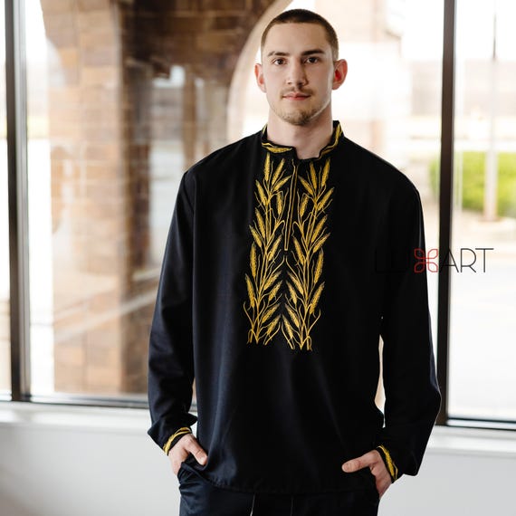 Ukrainian Vyshyvanka | Men's Embroidered Shirt | Вишиванка | Ukraine Vintage Sorochka Gift for Him | Handmade Ukrainian Clothing (17)