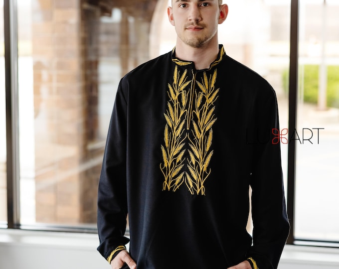 Ukrainian Vyshyvanka | Men's Embroidered Shirt | Вишиванка | Ukraine Vintage Sorochka Gift for Him | Handmade Ukrainian Clothing (17)