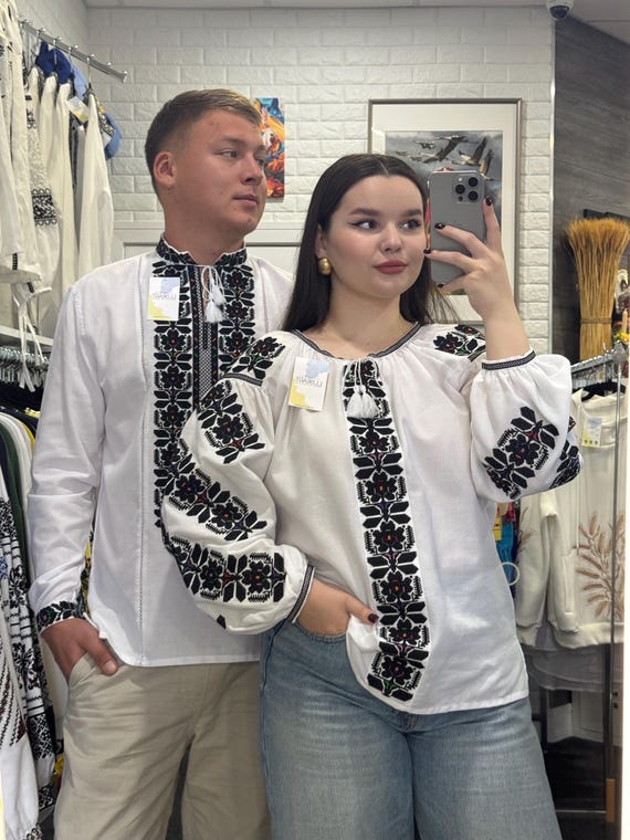 Vyshyvanky for Couple | Ukrainian Embroidered Shitrs for Man and Women | Vyshyvanky in USA | Delivery 2-5 days | Luxart | Lana’s Vyshyvanky