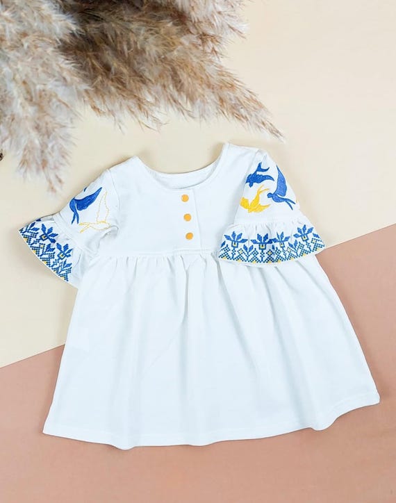 Embroidered Vyshyvanka Dress for Girls | Ukrainian Embroidery Dress | Traditional Ukrainian Style in Stock in USA | Вишиванка у США