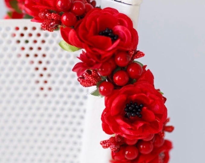 Handmade Ukrainian Flower Crown | Floral Boho Headband