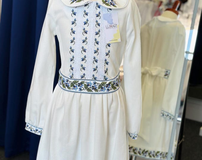 Embroidered Vyshyvanka Dress for Girls | Ukrainian Embroidery Dress | Traditional Ukrainian Style in Stock in USA | Вишиванка у США