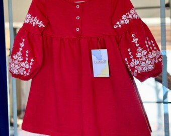 Embroidered Vyshyvanka Dress for Girls | Ukrainian Embroidery Dress | Traditional Ukrainian Style in Stock in USA | Вишиванка у США