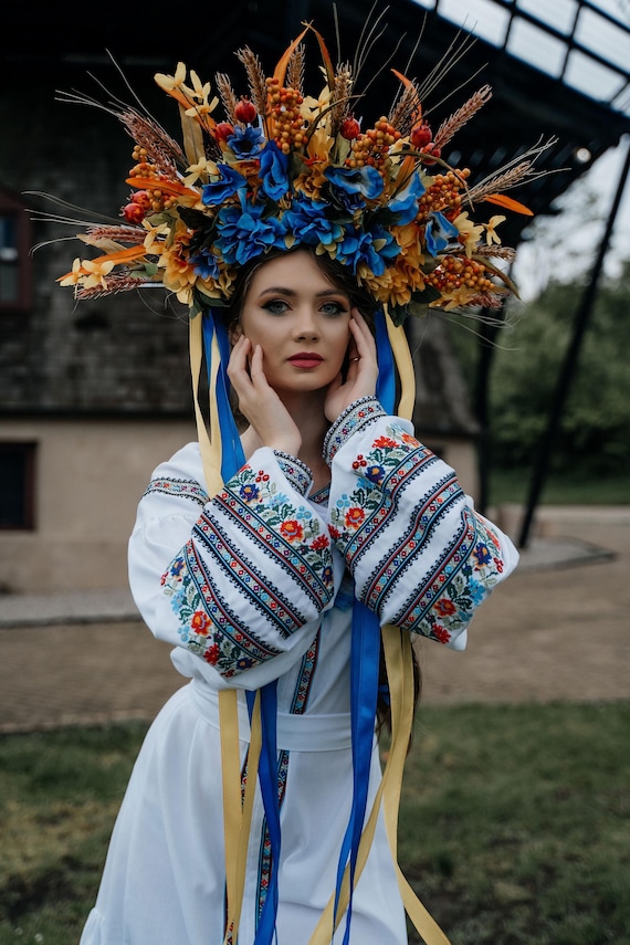 Ukrainian Vyshyvanka Dress | Ukraine Embroidered Dress in USA | Handmade Traditional Ukraine-Style Boho Embroidery Gift | Вишиванка (33)