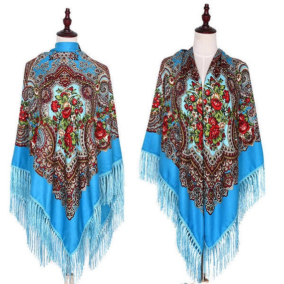 USA Ukrainian Shawl Ukrainian Hustina 80% Wool Traditional Ukrainian Shawl Hustka Foulard Platok Gift for her wife women mom