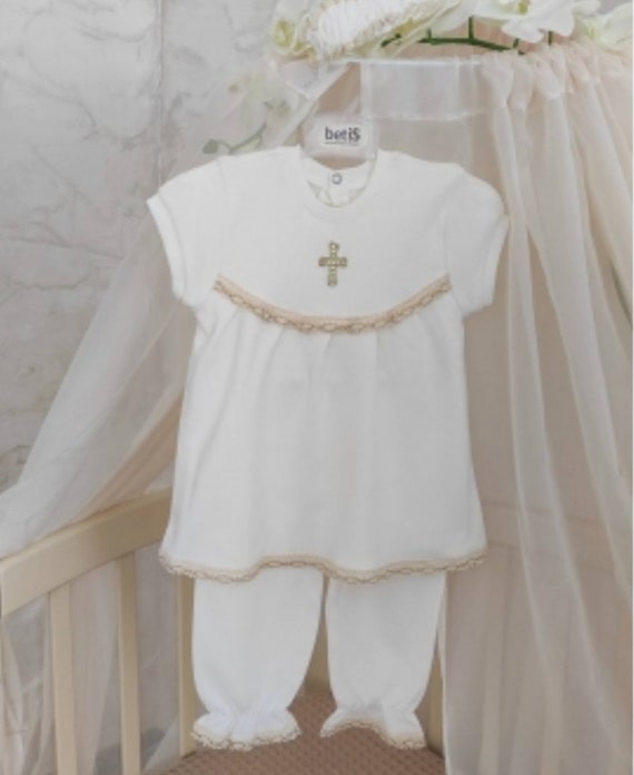 Baptism Dress | Christening EMBROIDERED Outfit | Dress for Baby | Gift Dress for Newborn (4)