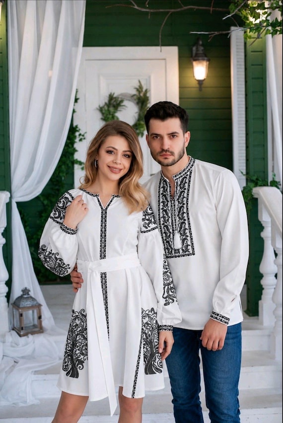 Ukrainian Vyshyvanka Dress | Ukraine Embroidered Dress in USA | Handmade Traditional Ukraine-Style Boho Embroidery Gift | Вишиванка