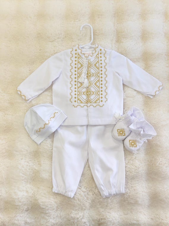 Baptism Outfit for Baby Boy | Embroidered Christening Suit | Baby Boy Formal Wear | Baptism Ceremony Clothing | Newborn Blessing Gift (12)