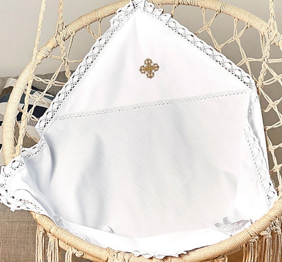 Baptism Christening kryzma EMBROIDERED kryzma for Baby