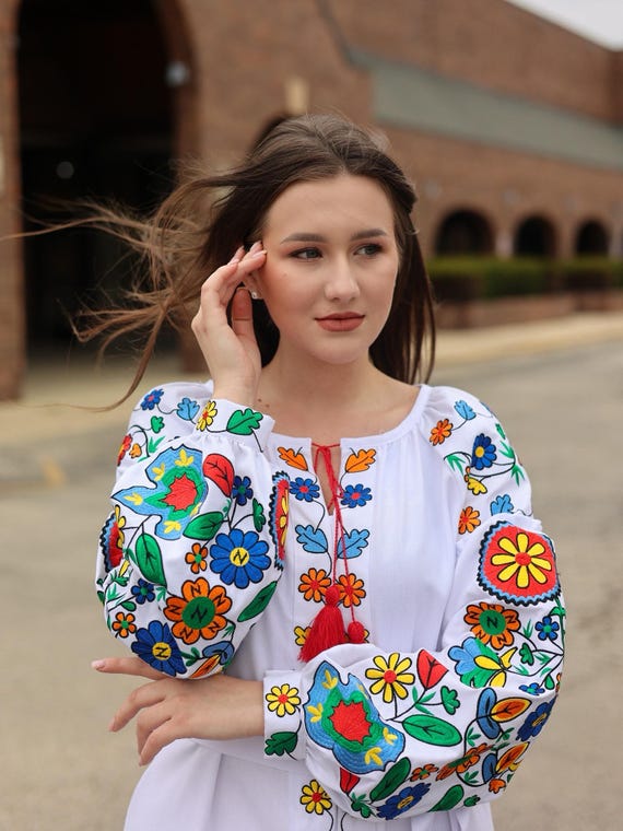 Ukrainian Vyshyvanka Dress | NEW Embroidered Dress | Handmade Traditional Ukraine-Style Boho Embroidery | Вишиванка