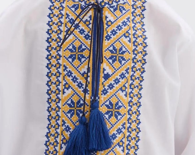 Boys' Embroidered Vyshyvanka Shirt | Traditional Ukrainian Style in USA
