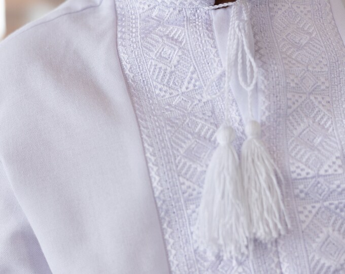 Embroidered Vyshyvanka Shirt for Boys | Ukrainian Embroidery Shirt | Traditional Ukrainian Style Gift in Stock in USA | Вишиванка у США (5)