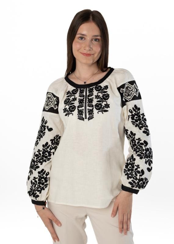 Ukrainian Embroidered Blouse for Women | Ethno Vintage Women's Vyshyvanka Shirt | Sorochka Vyshyta | Vyshyvanka Gift USA | Вишиванка