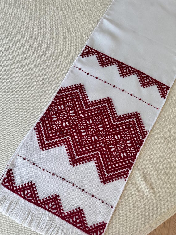 Ukrainian Embroidered Rushnyk Wedding Towel | Traditional Handmade Wedding Ceremony Towel | In Stock in USA | Вишитий Рушник