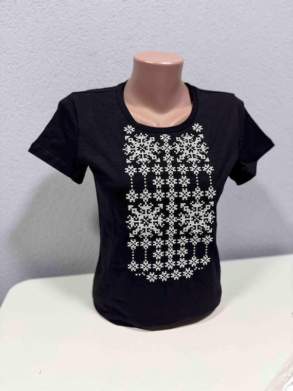 Embroidered T-Shirt for Women | Modern Ukrainian Vyshyvanka | Traditional Embroidered Blouse | Ukrainian Clothing Gift
