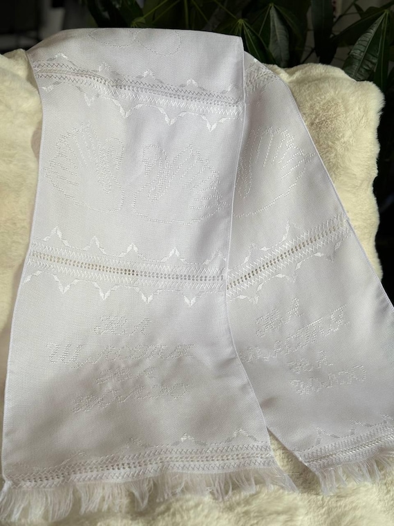 Ukrainian Embroidered Rushnyk Wedding Towel | Traditional Handmade Wedding Ceremony Towel | In Stock in USA | Вишитий Рушник (20)