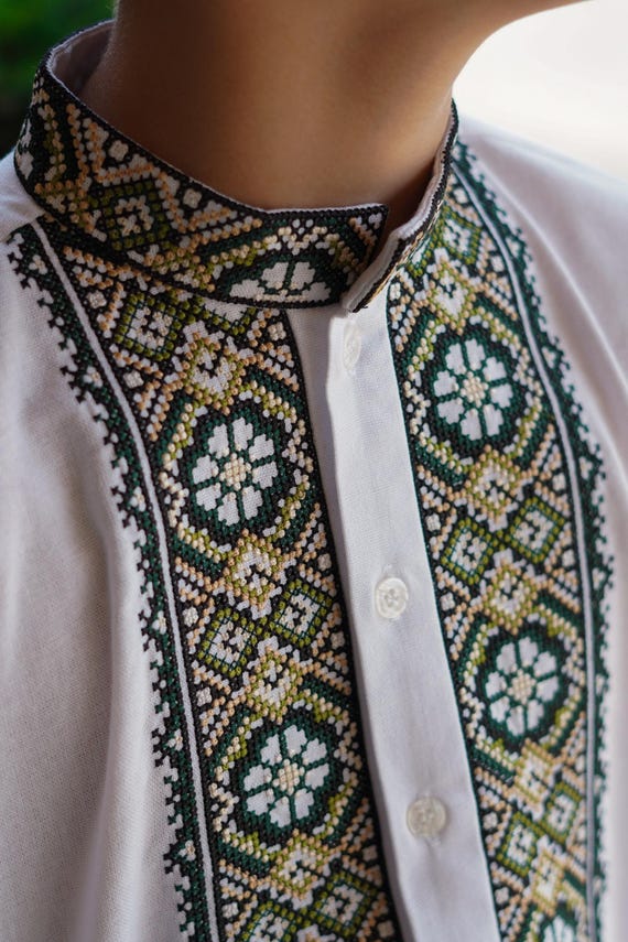 Embroidered Vyshyvanka Shirt for Boys | Ukrainian Embroidery Shirt | Traditional Ukrainian Style Gift in Stock in USA | Вишиванка у США (11)