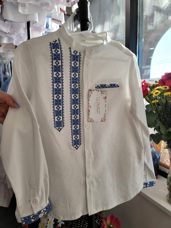 Vyshyvanka for boy Embroidered shirt for boy Vyshyvanka for kids, Kid's vyshyvanka Vyshyta sorochka