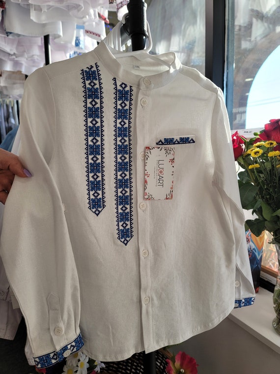 Vyshyvanka for boy Embroidered shirt for boy Vyshyvanka for kids, Kid's vyshyvanka Vyshyta sorochka