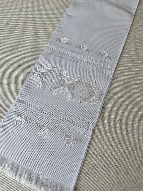 Ukrainian Embroidered Rushnyk Wedding Towel | Traditional Handmade Wedding Ceremony Towel | In Stock in USA | Вишитий Рушник